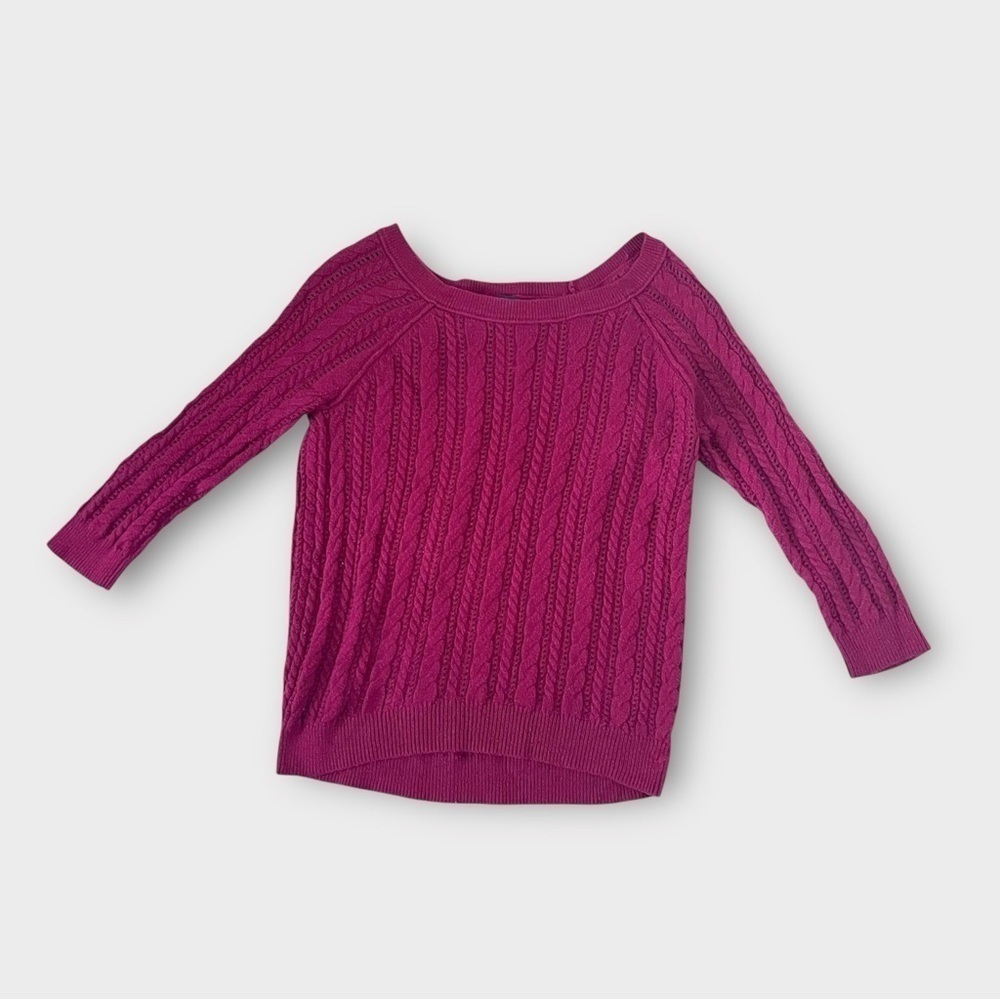American Eagle Outfitters Cable Knit Sweater Sz XS - Picture 7 of 11